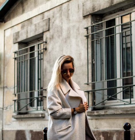 Mon blanc manteau – style oversize
